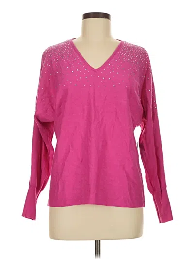 Pre-owned Vince Camuto Pullover Sweater In Pink