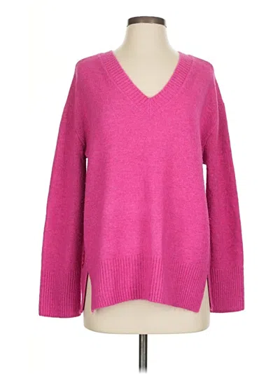 Pre-owned Vince Camuto Pullover Sweater In Pink