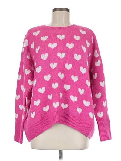 Pre-owned Vince Camuto Pullover Sweater In Pink
