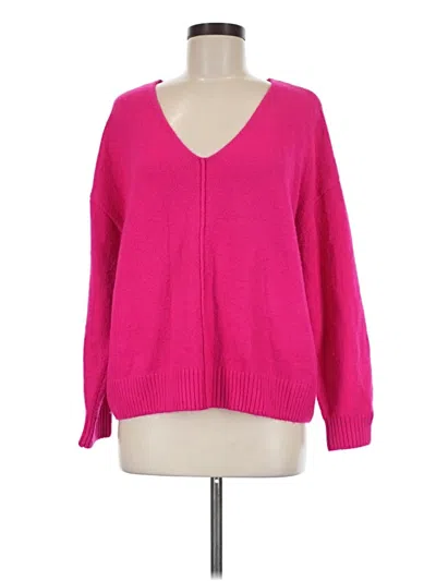 Pre-owned Vince Camuto Pullover Sweater In Pink