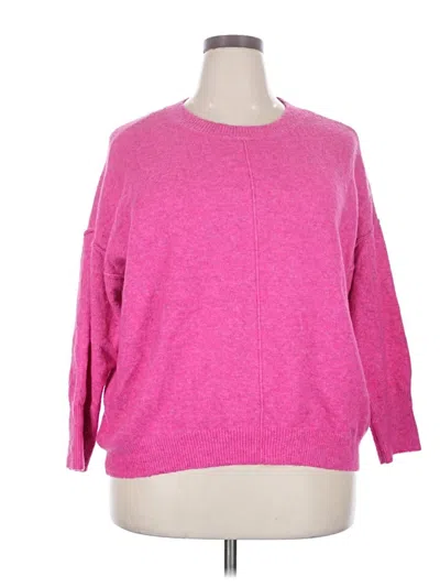 Pre-owned Vince Camuto Pullover Sweater In Pink