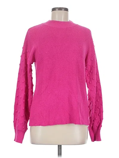Pre-owned Vince Camuto Pullover Sweater In Pink