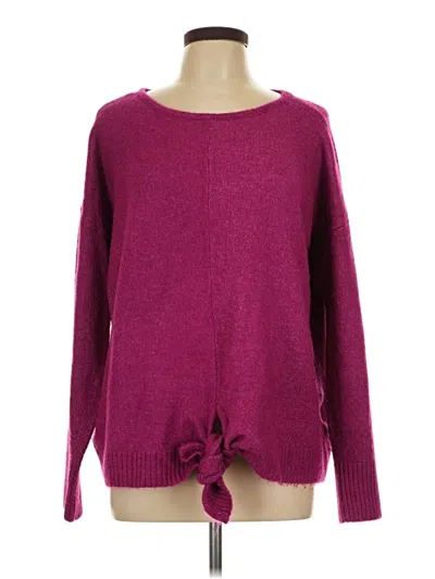 Pre-owned Vince Camuto Pullover Sweater In Purple