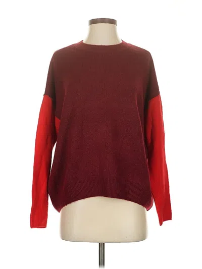 Pre-owned Vince Camuto Pullover Sweater In Red
