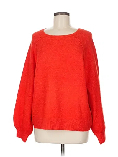 Pre-owned Vince Camuto Pullover Sweater In Red