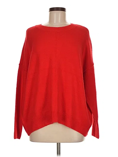 Pre-owned Vince Camuto Pullover Sweater In Red