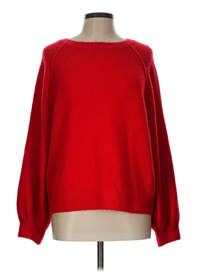 Pre-owned Vince Camuto Pullover Sweater In Red