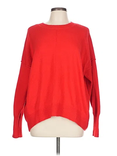 Pre-owned Vince Camuto Pullover Sweater In Red