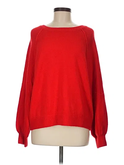 Pre-owned Vince Camuto Pullover Sweater In Red