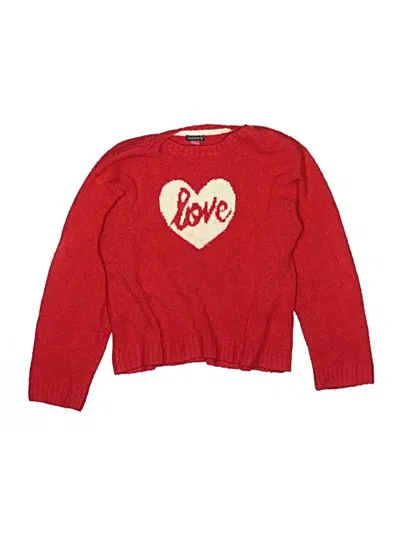Pre-owned Vince Camuto Kids' Pullover Sweater In Red