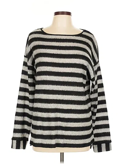 Pre-owned Vince Camuto Pullover Sweater In Silver