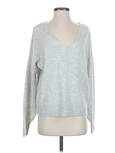 Pre-owned Vince Camuto Pullover Sweater In Silver