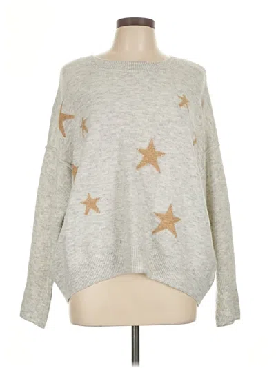 Pre-owned Vince Camuto Pullover Sweater In Silver