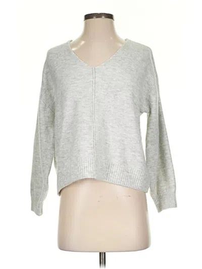 Pre-owned Vince Camuto Pullover Sweater In Silver