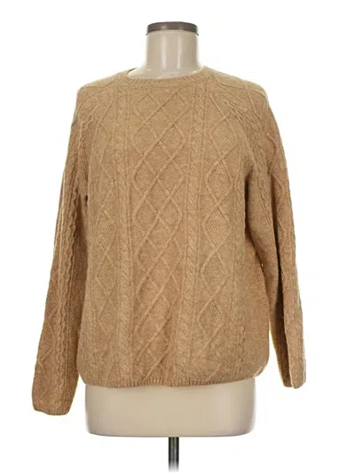 Pre-owned Vince Camuto Pullover Sweater In Tan