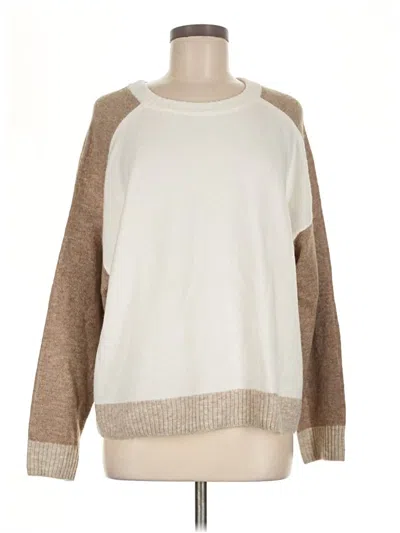 Pre-owned Vince Camuto Pullover Sweater In Tan