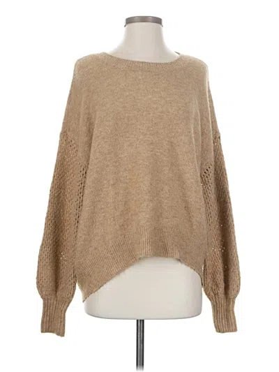 Pre-owned Vince Camuto Pullover Sweater In Tan