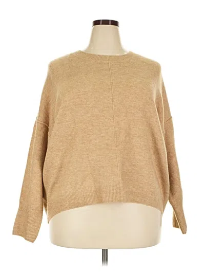 Pre-owned Vince Camuto Pullover Sweater In Tan