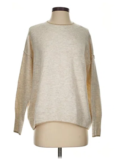 Pre-owned Vince Camuto Pullover Sweater In Tan