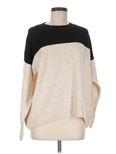 Pre-owned Vince Camuto Pullover Sweater In Tan