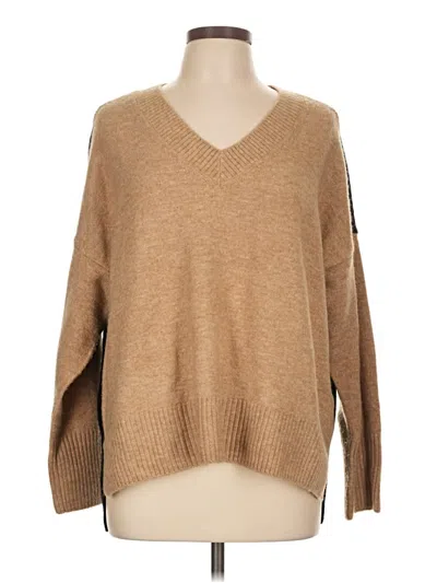 Pre-owned Vince Camuto Pullover Sweater In Tan