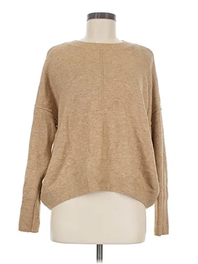 Pre-owned Vince Camuto Pullover Sweater In Tan