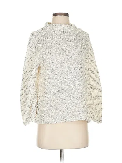 Pre-owned Vince Camuto Pullover Sweater In White