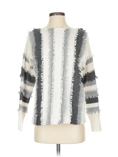 Pre-owned Vince Camuto Pullover Sweater In White