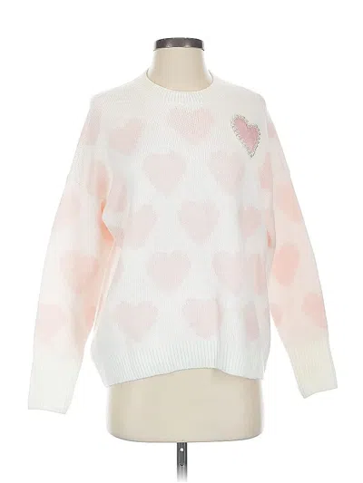 Pre-owned Vince Camuto Pullover Sweater In White