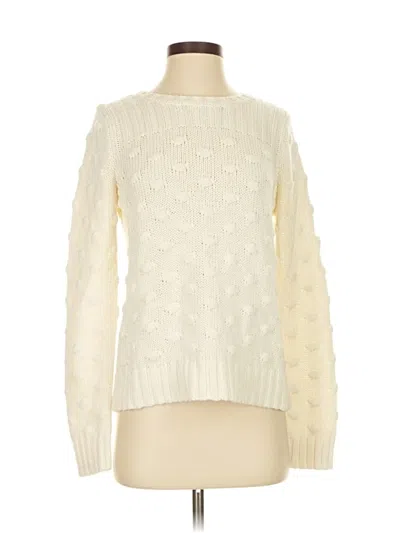 Pre-owned Vince Camuto Pullover Sweater In White