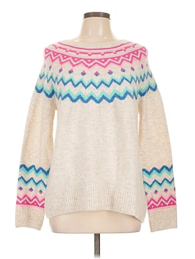 Pre-owned Vince Camuto Pullover Sweater In White