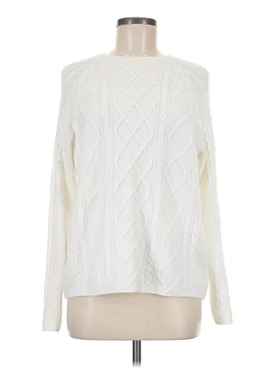 Pre-owned Vince Camuto Pullover Sweater In White
