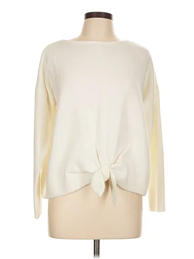 Pre-owned Vince Camuto Pullover Sweater In White