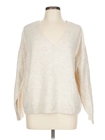 Pre-owned Vince Camuto Pullover Sweater In White