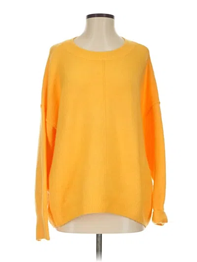 Pre-owned Vince Camuto Pullover Sweater In Yellow