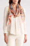 Vince Camuto Queen Of The Jungle Scarf In Coral
