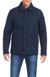 Vince Camuto Quilted Shirt Jacket In Blue