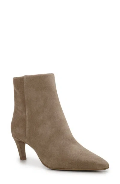 Vince Camuto Quinley Pointed Toe Bootie In Oyster Suede