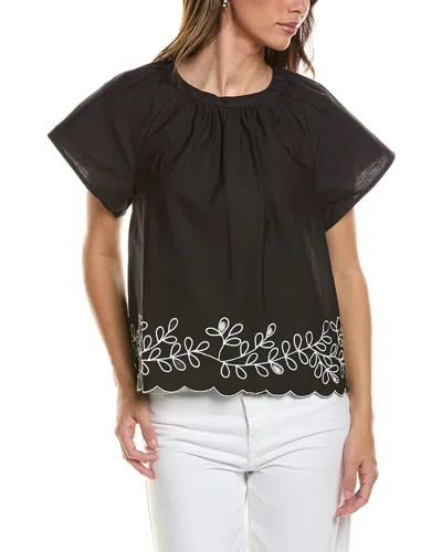 Vince Camuto Raglan Blouse In Black