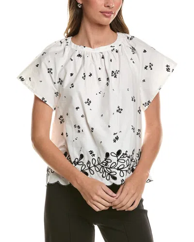 Vince Camuto Raglan Blouse In White