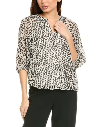 Vince Camuto Raglan Slv Button Up Blouse In Neutral