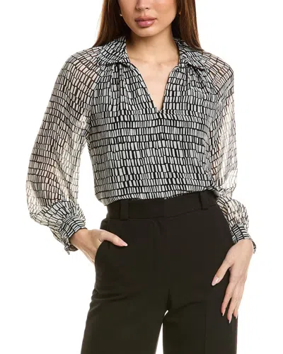 Vince Camuto Raglan Sleeve Blouse In Black