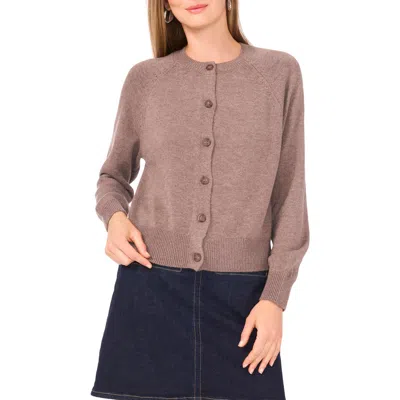 Vince Camuto Raglan Sleeve Cardigan In Brown