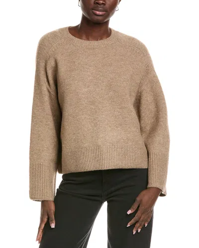 Vince Camuto Raglan Wide Sleeve Sweater In Brown