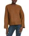Vince Camuto Raglan Wide Sleeve Sweater In Brown