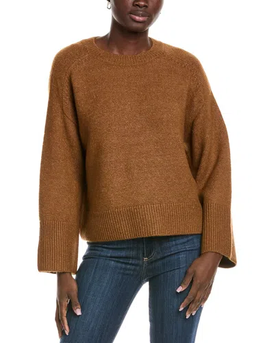 Vince Camuto Raglan Wide Sleeve Sweater In Brown