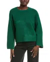 Vince Camuto Raglan Wide Sleeve Sweater In Green
