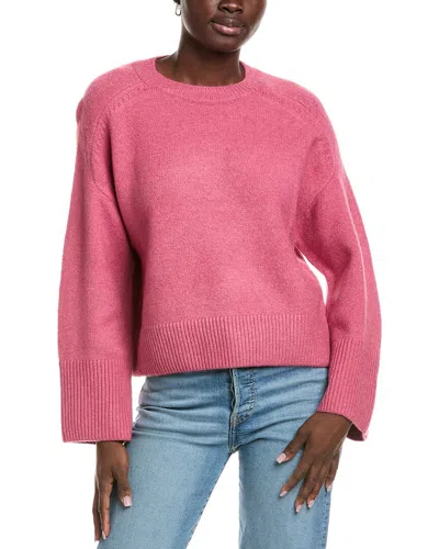 Vince Camuto Raglan Wide Sleeve Sweater In Pink