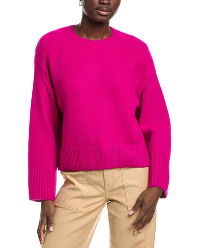 Vince Camuto Raglan Wide Sleeve Sweater In Pink