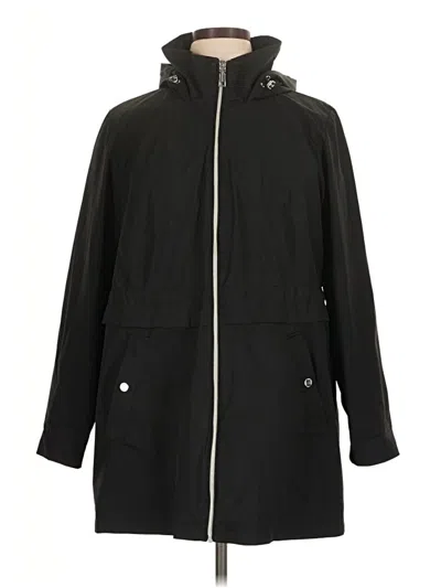 Pre-owned Vince Camuto Raincoat In Black